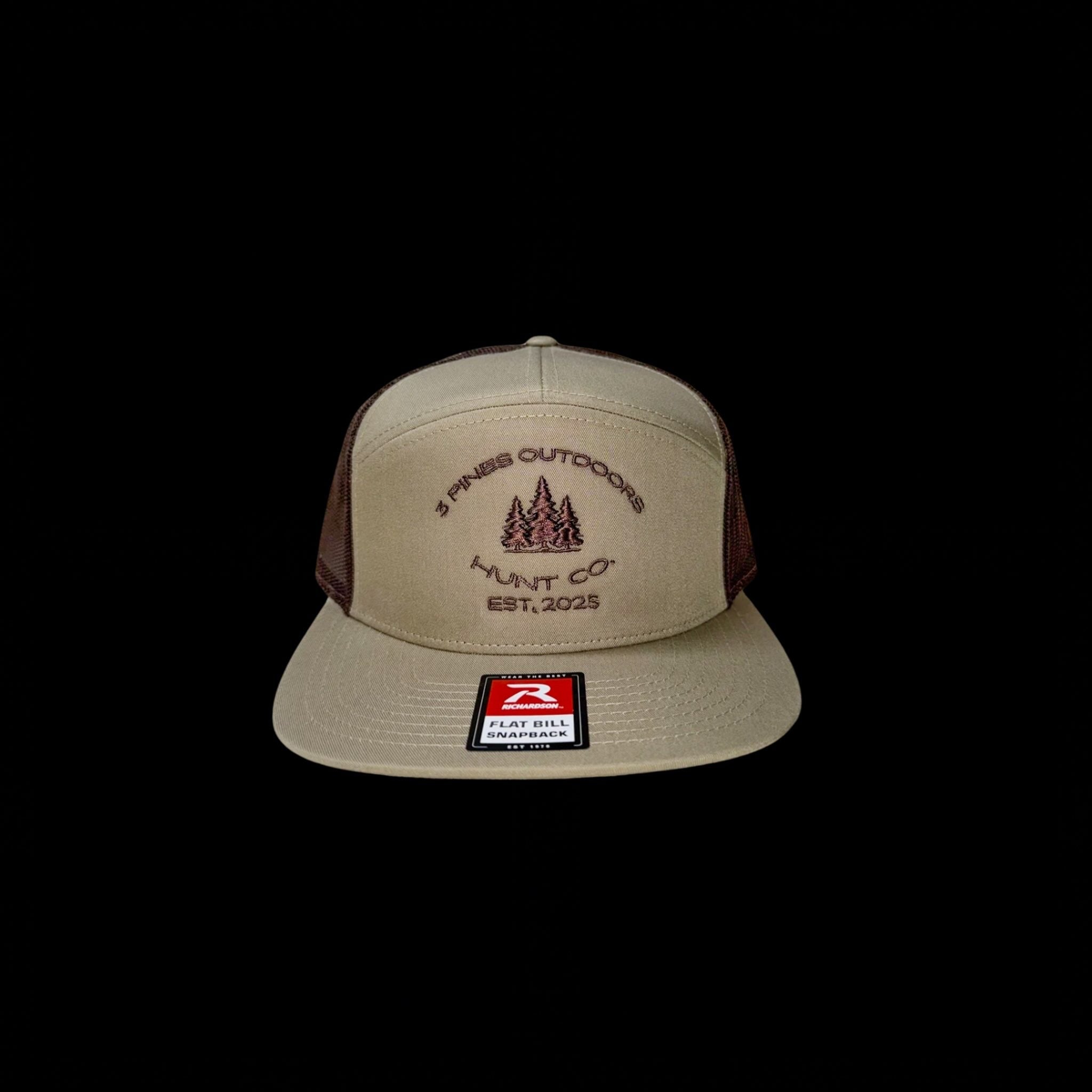 Brown Pine Trees 7-Panel Hat