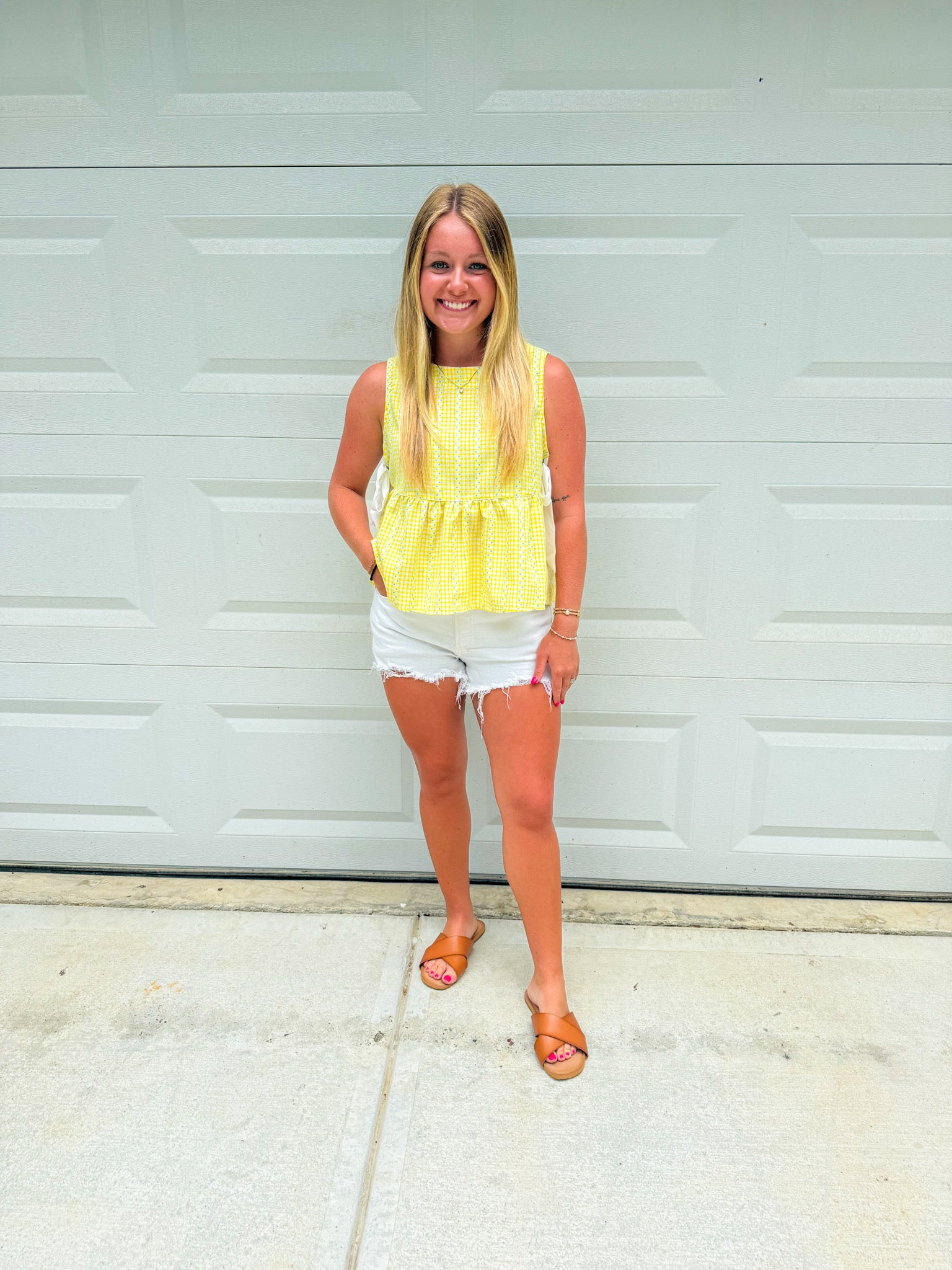 Sky Meadow Peplum Top