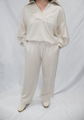 Luxeknit V-Neck Pullover Sweatshirt