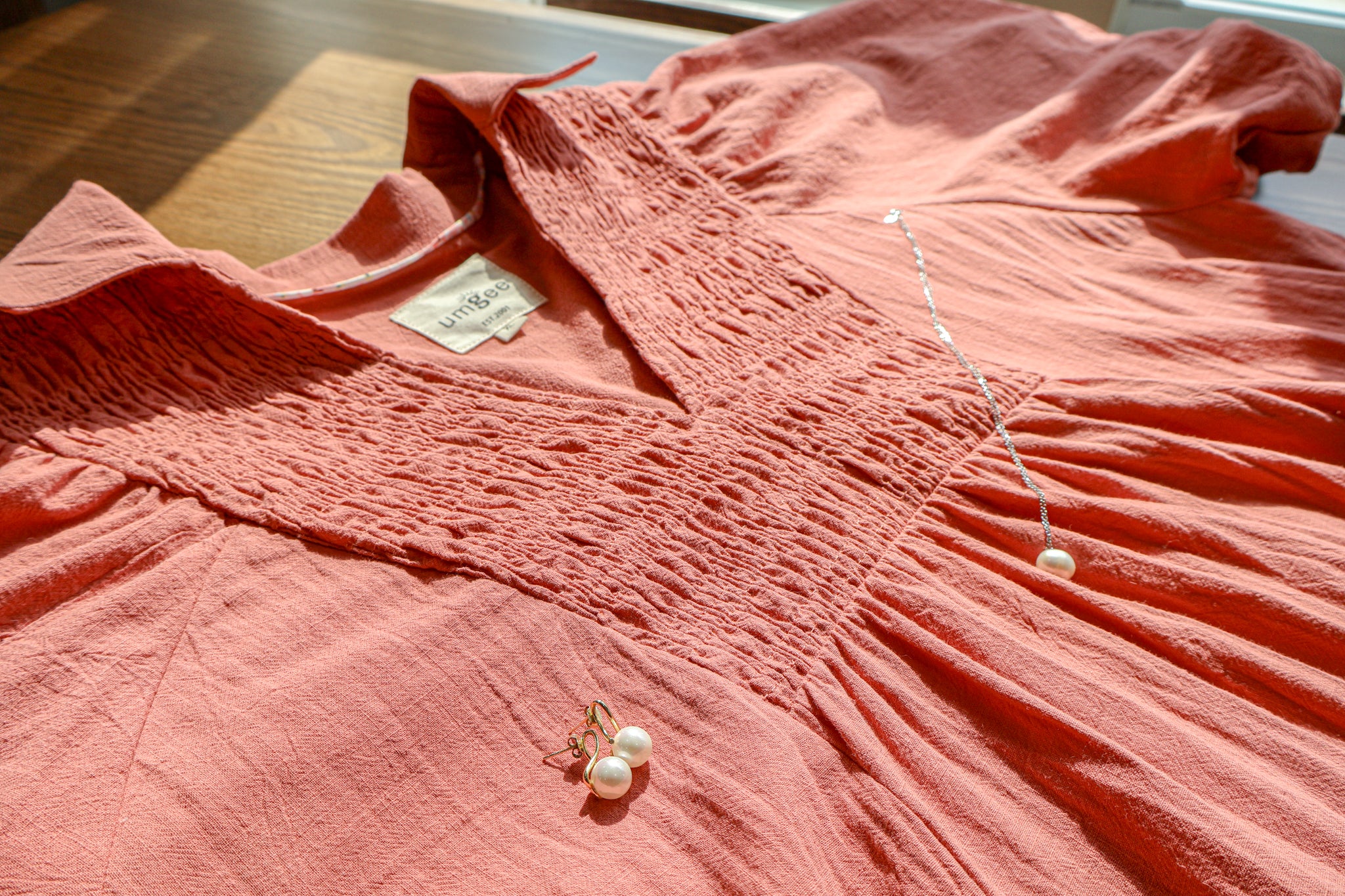 Smocked Front York Midi Dress