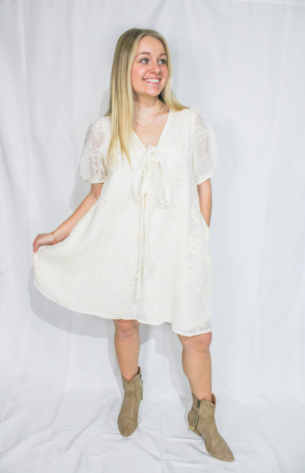 Ivory Lace Dress