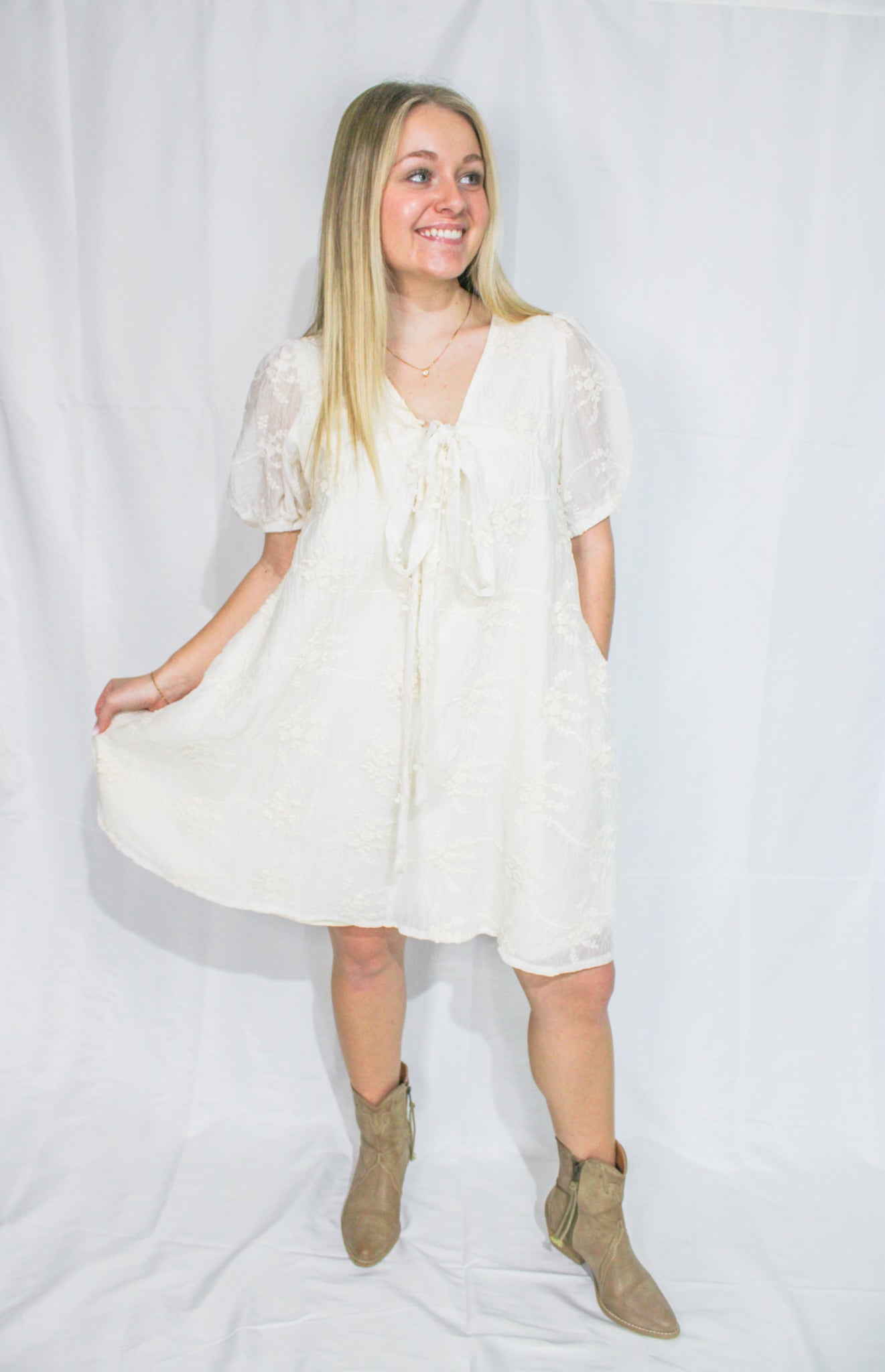 Ivory Lace Dress