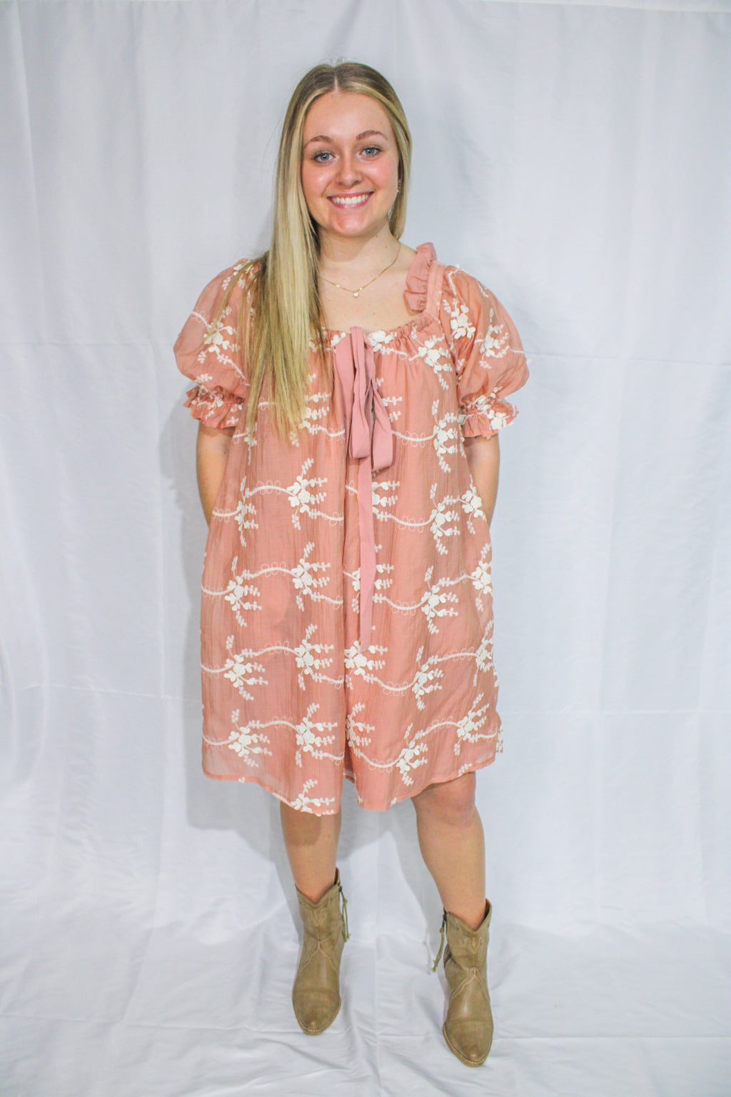 Blush Lace Dress
