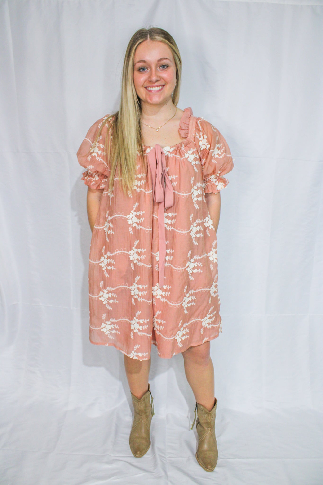 Blush Lace Dress